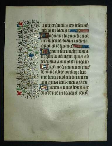 Workshop of the Bedford Master Psalm 143 Book of Hours Rouen