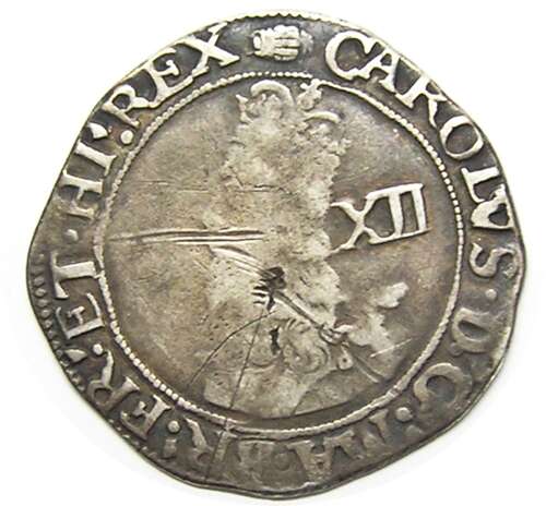 King Charles I Silver Shilling