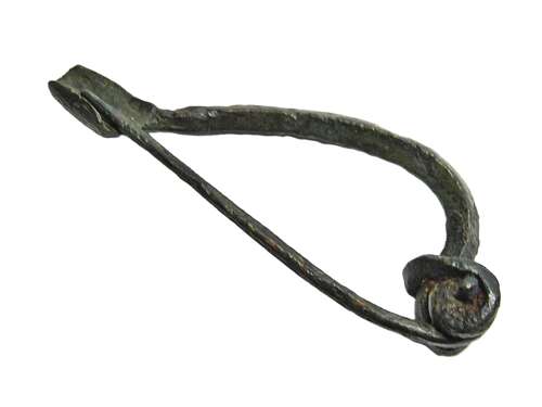 Intact Ancient British Iron Age Celtic La Tene III Bow Brooch