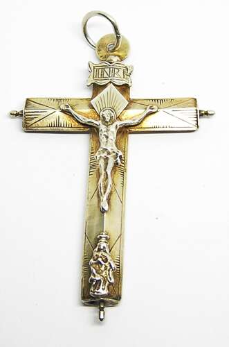 Renaissance Large Silver Pectoral Crucifix