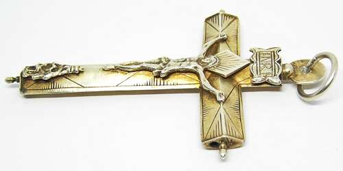 Renaissance Large Silver Pectoral Crucifix