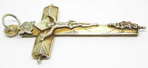 Renaissance Large Silver Pectoral Crucifix