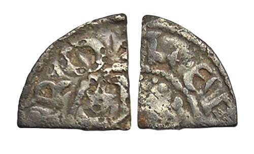 Medieval Scotland William the Lion silver farthing Roxburgh?