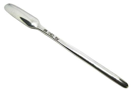 Georgian silver marrow scoop George II London Samuel Roby
