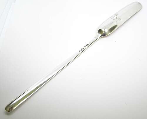 Georgian silver crested marrow scoop London 1789 East family
