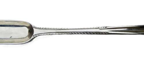 Georgian silver crested marrow scoop George III by John Lamb of London