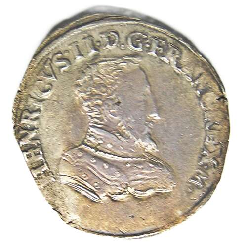 France Scotland: Francis II & Mary Queen of Scots silver Teston