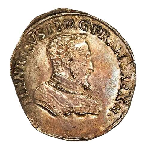 France Scotland: Francis II & Mary Queen of Scots silver Teston