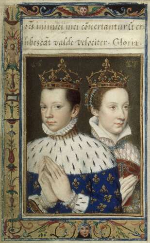 France Scotland: Francis II & Mary Queen of Scots silver Teston