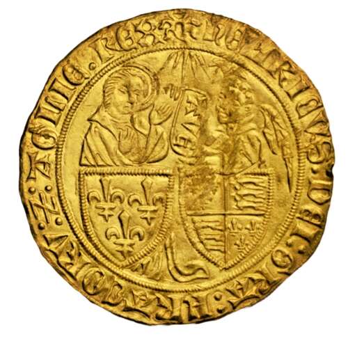 Medieval Anglo-Gallic Gold Salut d'Or. Le Mans mint Henry VI