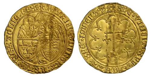 Medieval Anglo-Gallic Gold Salut d'Or. Le Mans mint Henry VI