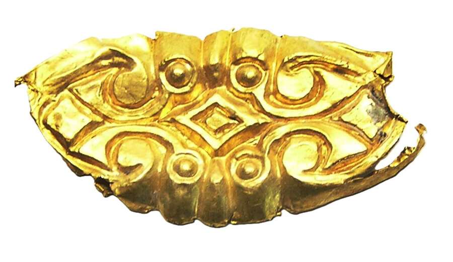 Ancient Scythian Greek Gold Appliqu&eacute; Repouss&eacute; Design