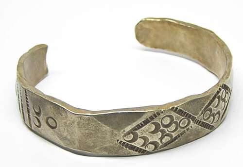 Scandinavian Viking Silver Cuff Bracelet