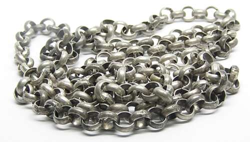 Renaissance Tudor Period solid Silver Belcher Money Chain