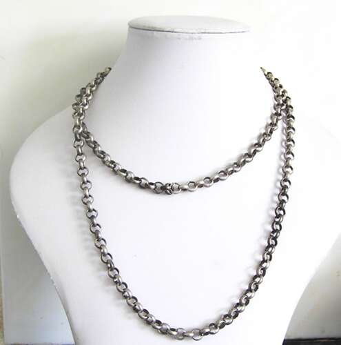 Renaissance Tudor Period solid Silver Belcher Money Chain