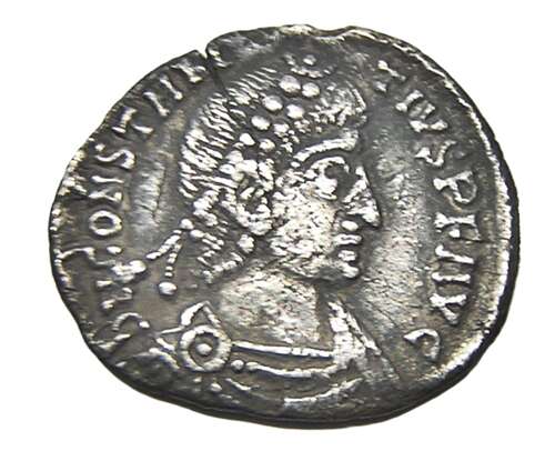 Ancient Roman silver Siliqua of Constantius II / Arles