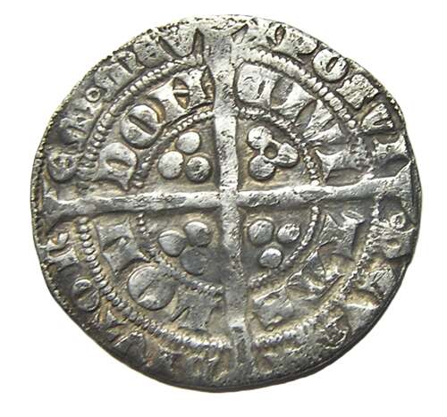 Medieval England silver groat of king Edward III London Series E