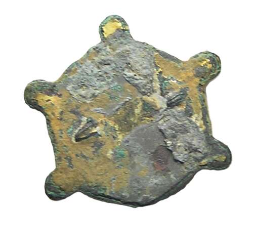 Anglo-Saxon bronze enamel disc Brooch Weetch Type 20