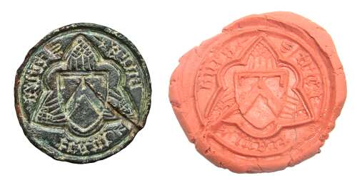 Medieval armorial seal of Teyes