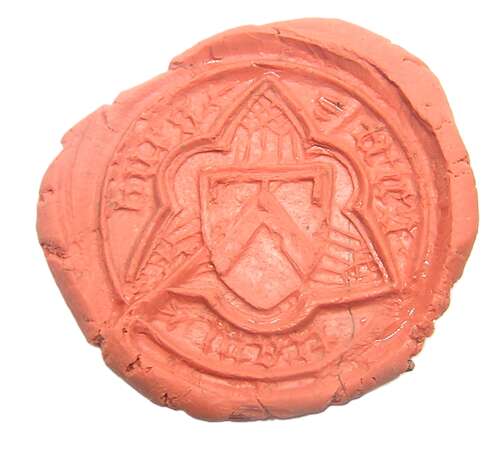 Medieval armorial seal of Teyes