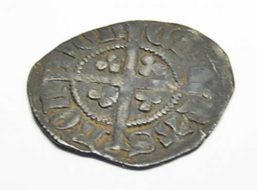 Medieval England King Edward III Silver Halfpenny Florin Coinage