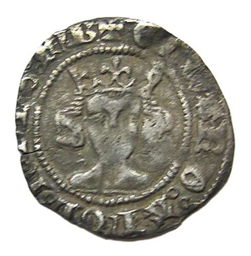 Medieval England silver penny of king Edward III