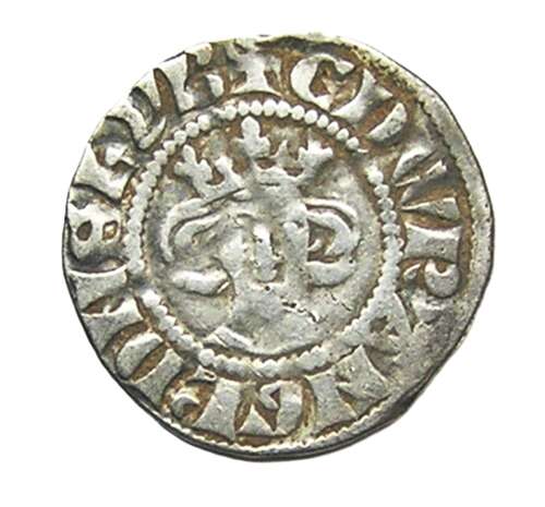 Medieval England King Edward Silver Halfpenny class 3g London