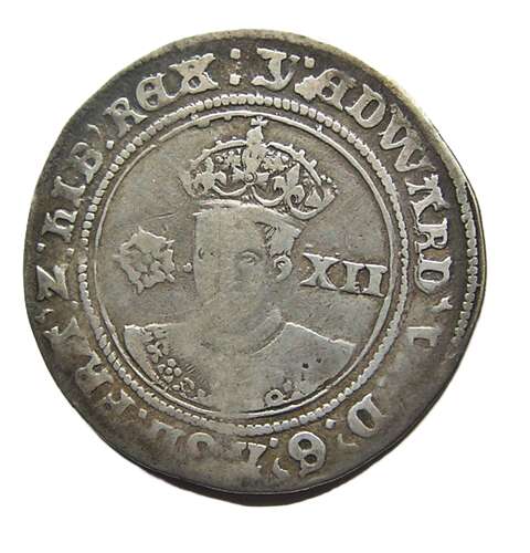 Tudor Shilling of King Edward VI Fine Silver Issue