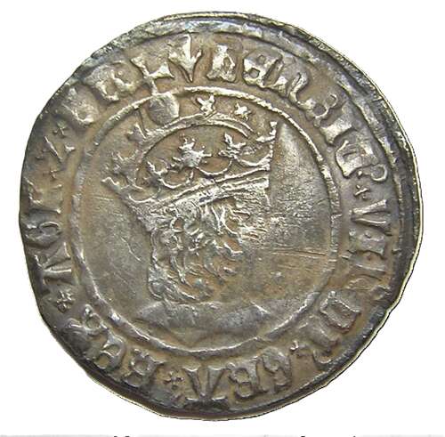Tudor King Henry VII Silver Groat London Profile Issue mm Pheon