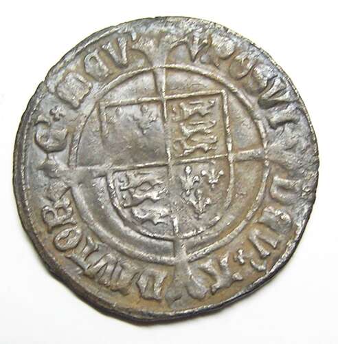 Tudor King Henry VII Silver Groat London Profile Issue mm Pheon