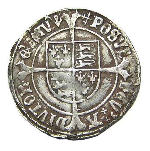 Tudor King Henry VII Silver Groat London Profile Issue mm cross-crosslet