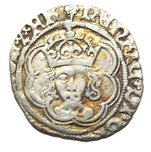 King Henry VII Silver Halfgroat King and Archbishop Morton Canterbury