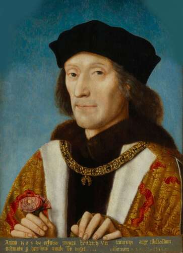 King Henry VII Silver Halfgroat King and Archbishop Morton Canterbury