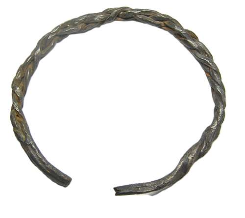 Scandinavian Viking silver braided childs bracelet