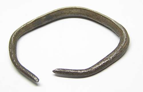 Scandinavian Viking silver braided childs bracelet