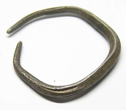 Scandinavian Viking silver braided childs bracelet