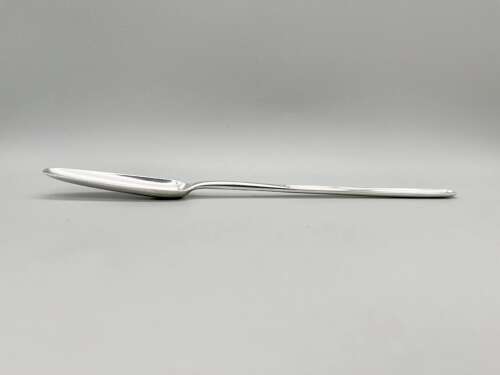 Georgian silver marrow scoop with the Earl of Egremont Crest