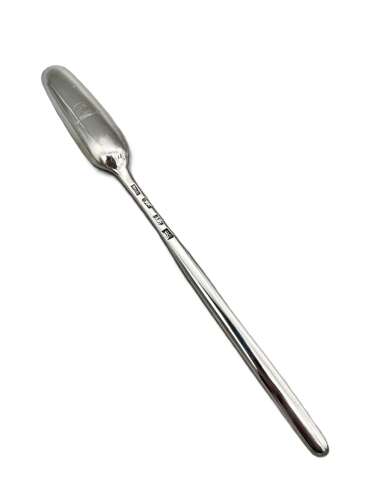 Georgian silver marrow scoop with the Earl of Egremont Crest