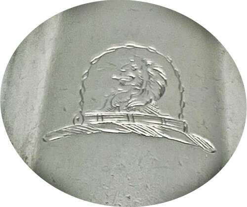 Georgian silver marrow scoop with the Earl of Egremont Crest