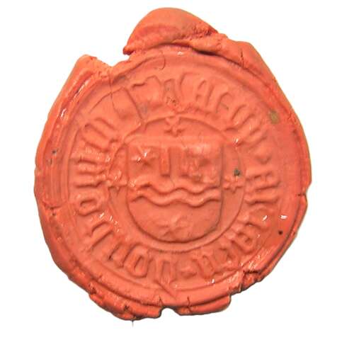 Medieval armorial Hanseatic merchants seal