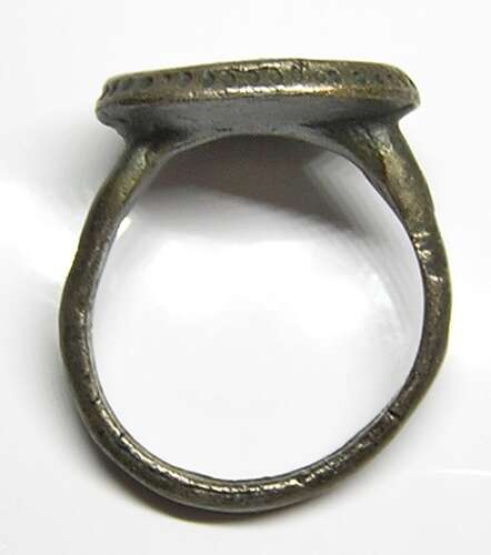 Early Medieval Scandinavian Viking silver signet ring