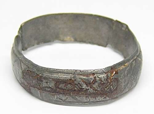 Medieval silver finger ring