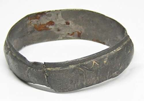 Medieval silver finger ring