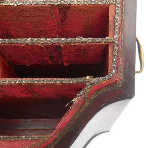 English Early Georgian Walnut Cutlery Box Caddy
