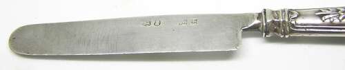 George IV solid silver cutlery set by Ledsam, Vale & Wheeler