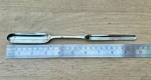 Georgian silver marrow scoop by Joseph Bell II of London