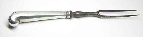 Early Georgian Silver Pistol-Grip two pronged dining Fork
