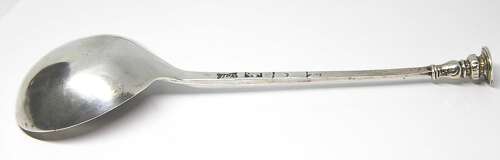 Georgian Silver Seal Top Spoon by Hester Bateman