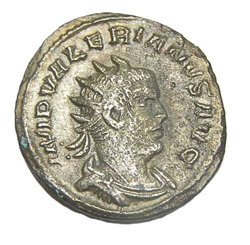 Ancient Roman billion silver Antoninianus of Valerian I
