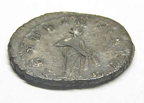 Ancient Roman silver Antoninianus of Emperor Trajan Decius / Abundance
